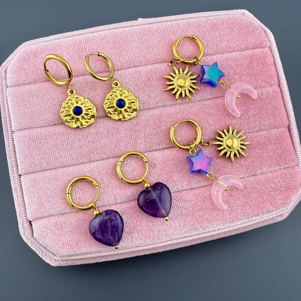 Aretes Luna Sol
