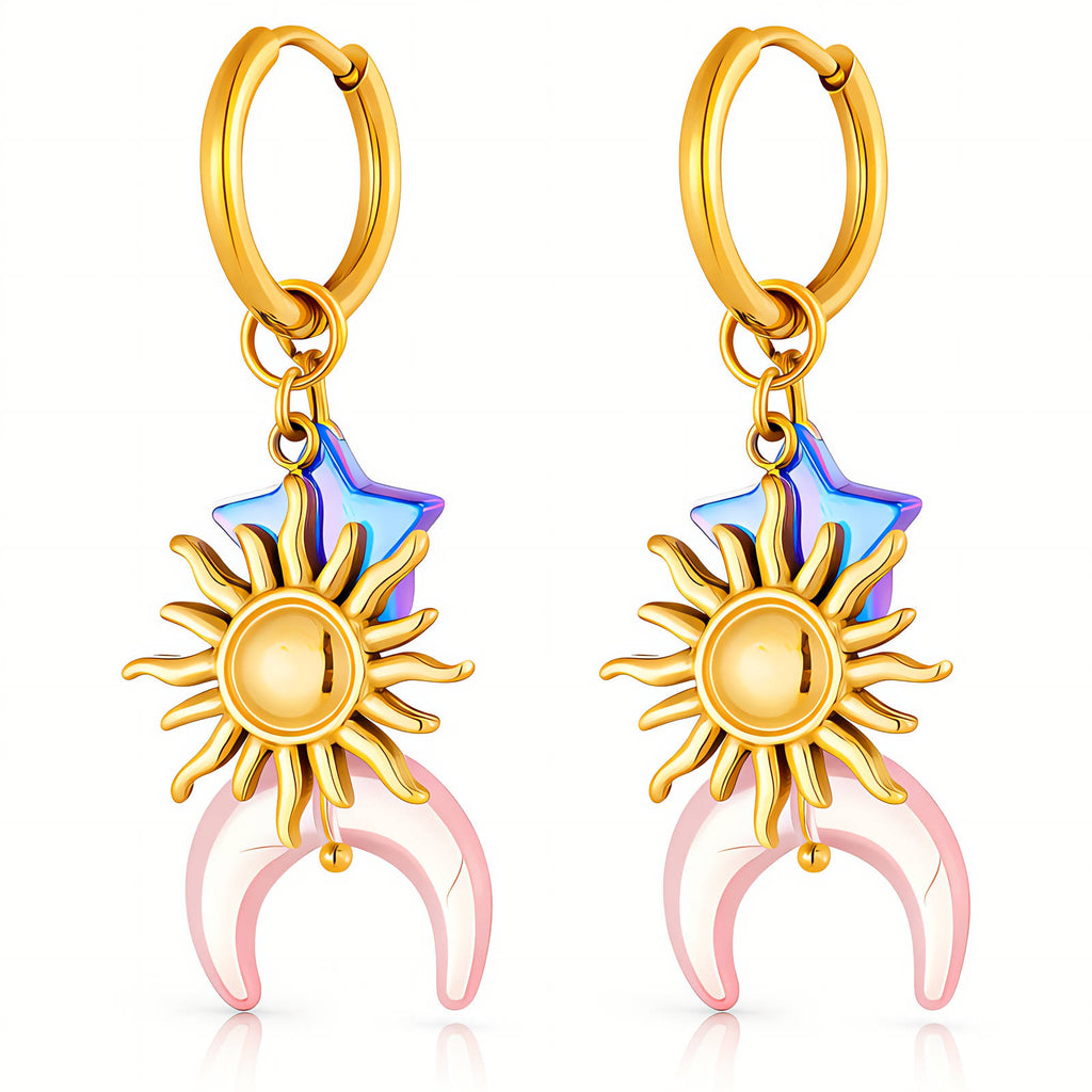 Aretes Luna Sol